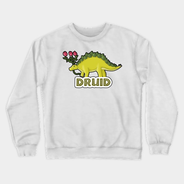 Dungeons and Dinos RPG - DRUID Crewneck Sweatshirt by RickSoleni